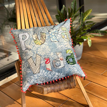 Load image into Gallery viewer, Pura Vida squared cushion
